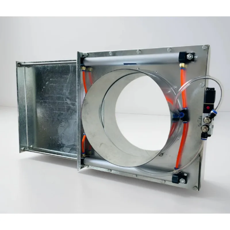 Pneumatic Slide Gate Valve for Dust Duct, Stainless Steel Electric Control
