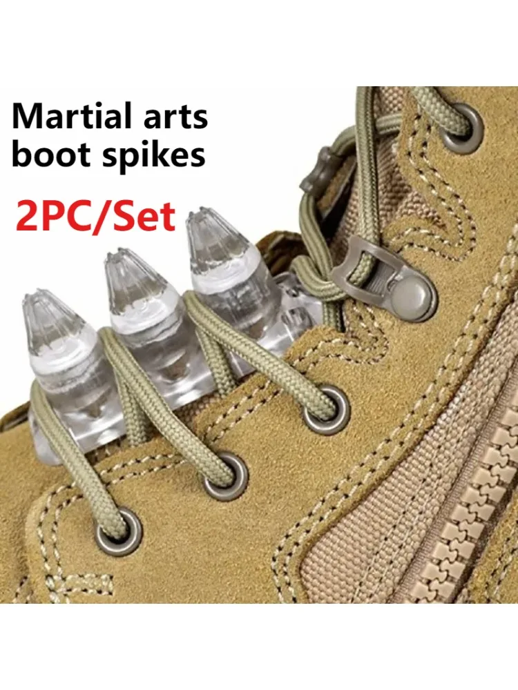 2 pièces chaussures de sécurité pointes auto-défense combat Kuba coup de pied bottes pointes Arts martiaux bottes pointes outils de survie accessoires de randonnée