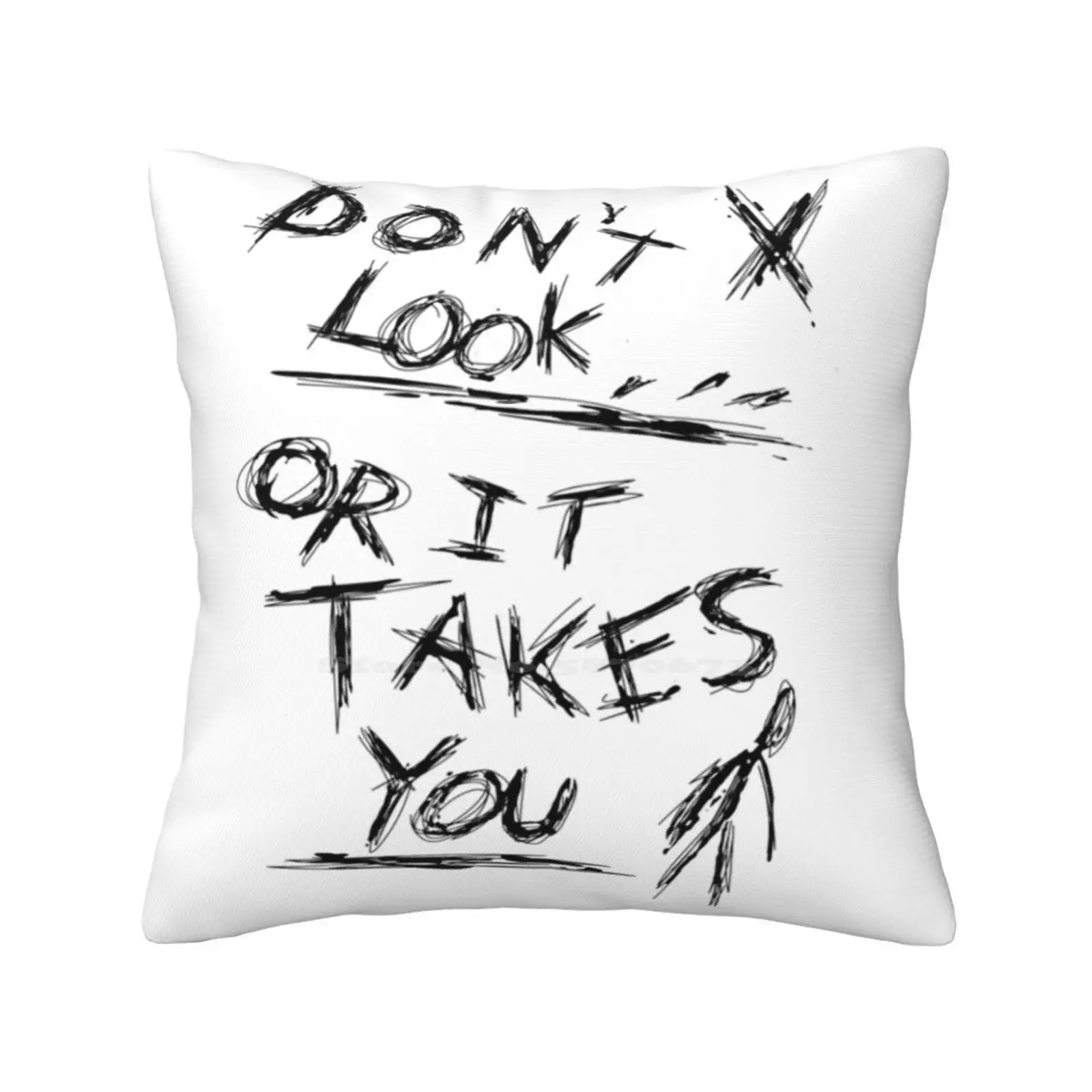 Don'T Look-Slenderman Page Bedroom Office Hug Pillowcase Slenderman Creepypasta Jeff Terror Halloween Horror Videojuego Relato