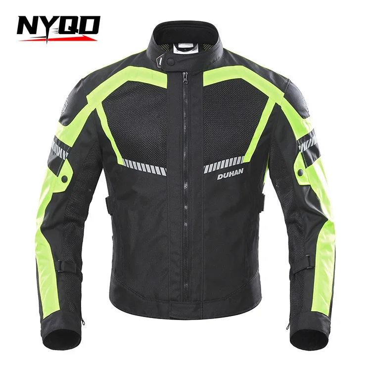 

DUHAN летняя мотоциклетная куртка для верховой езды, мужской дышащий сетчатый внедорожный гоночный костюм с защитой от падения, комплект снаряжения для локомотива