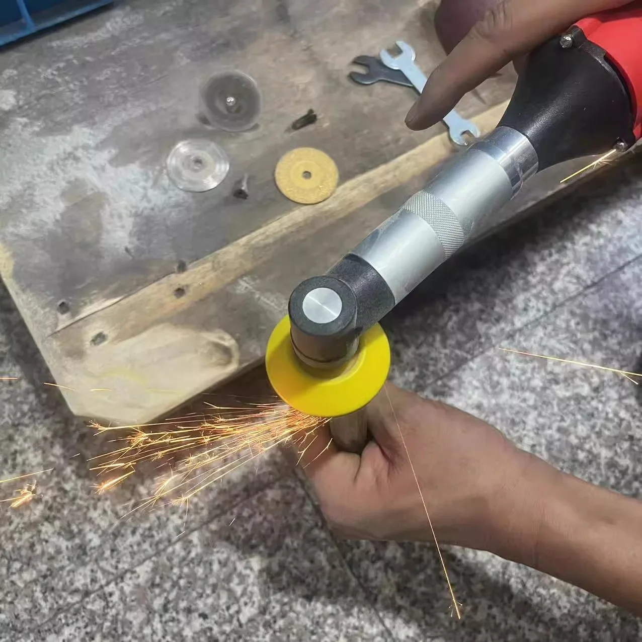 350W 90 Degree Right Angle Electric Die Grinder, Handheld Seam Cleaner For Tile, Grout Cleaning Polishing Cutting Carving Tool