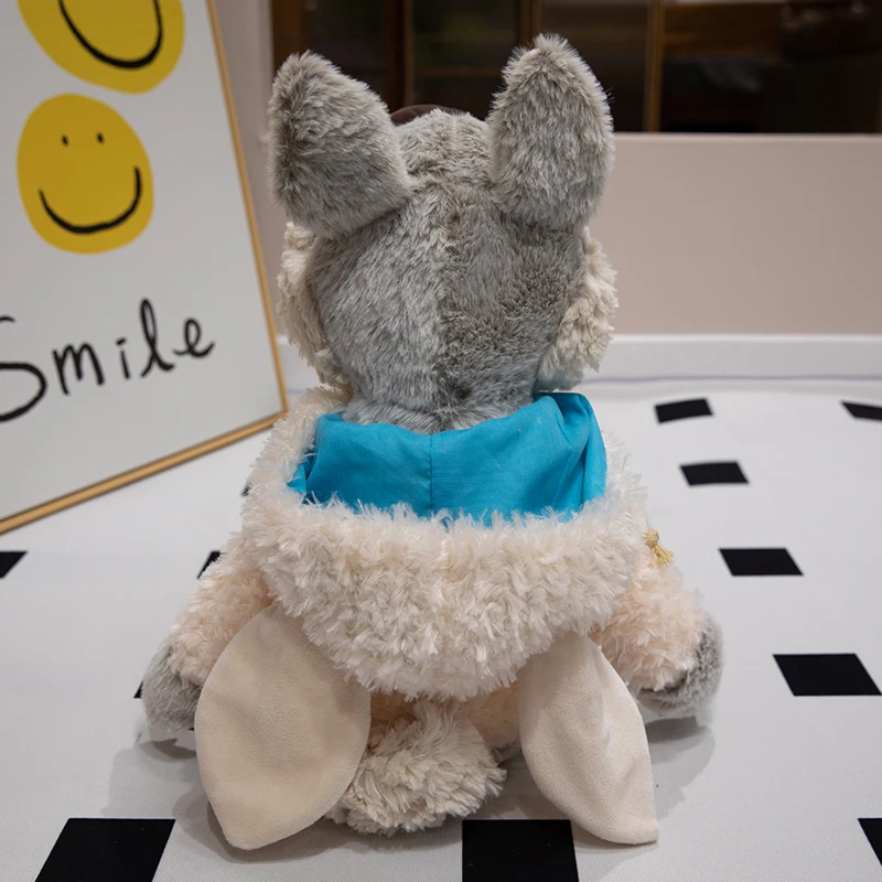 Weicher Wolf in Schafsleder Plüschtier Kreatives Gefülltes Märchenhaftes Tier Kawaii Geschenk für Halloween – Detail 12