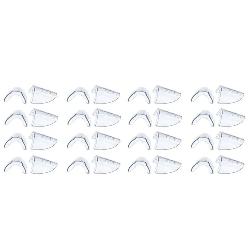 

ELEG-16: 16 пар прозрачных боковых защитных накладок для очков, подходят для большинства очков (размеры M-L)