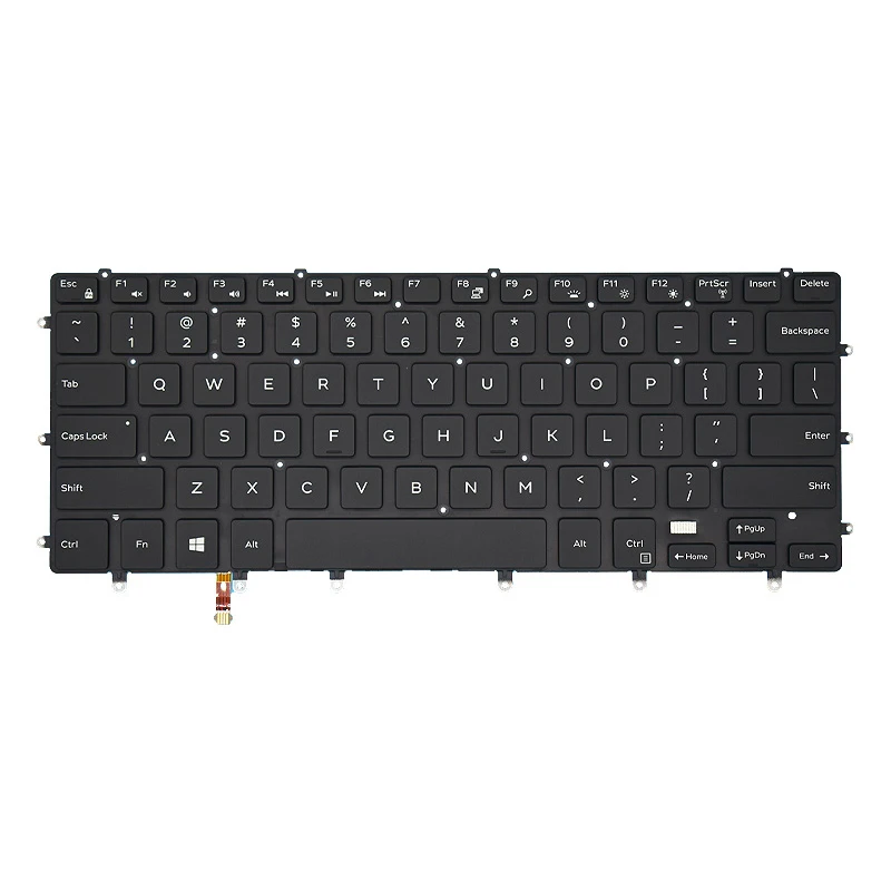 Imagem -02 - Teclado Portátil Retroiluminado para Dell Dell Xps15-9550 D1728 9560 D1828t Precisão 5510 M5510 P56f Eua ru Russo