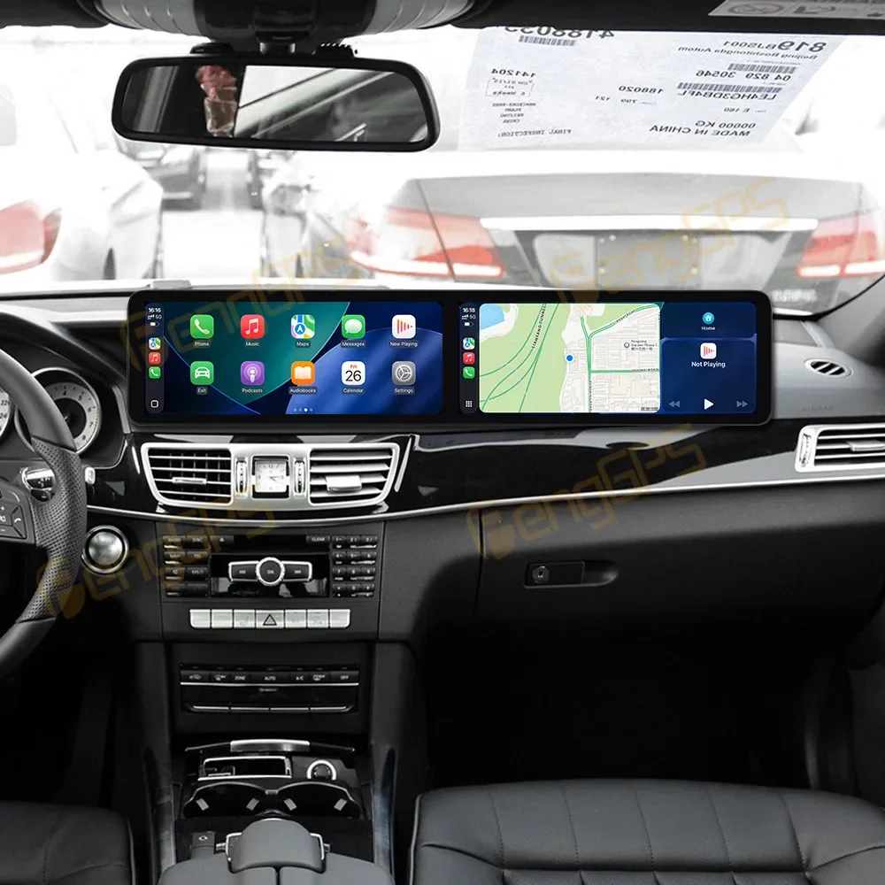 12.3 Inch Dual Screen Android 13 Car Radio for Mercedes-Benz E-Class 2013-2015 Wireless CarPlay DSP Touch Screen Head Unit