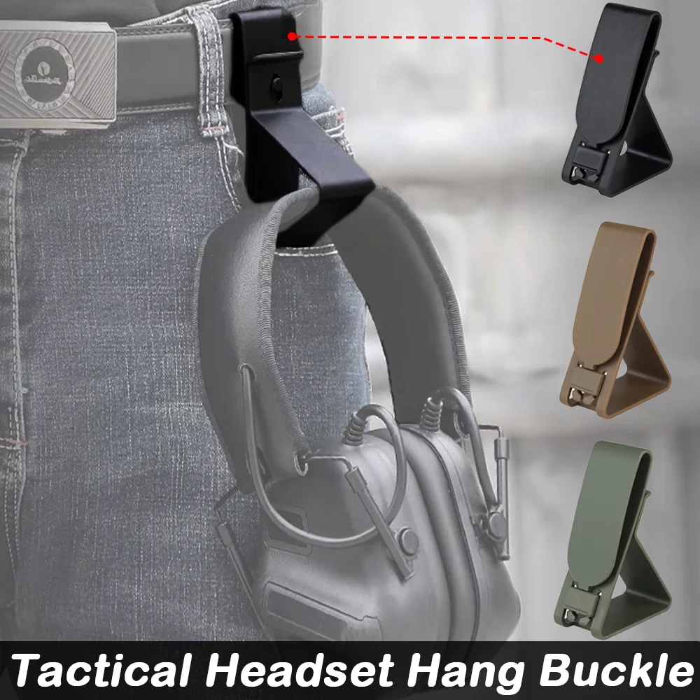 Tactical Headset Hanger MOEEL Hunting Mobile Quick Release Clasp Headphones Hanger Mobile Phone Holder Shooting Accessories