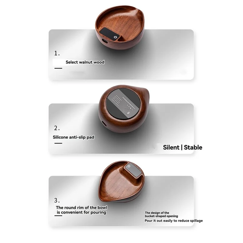 

BAAR-Coffee Bean Weigher, Tea Leaf Scale, Walnut Hand Brewing Electronic Scale Coffee Bean Scale Accurate To 0.1G