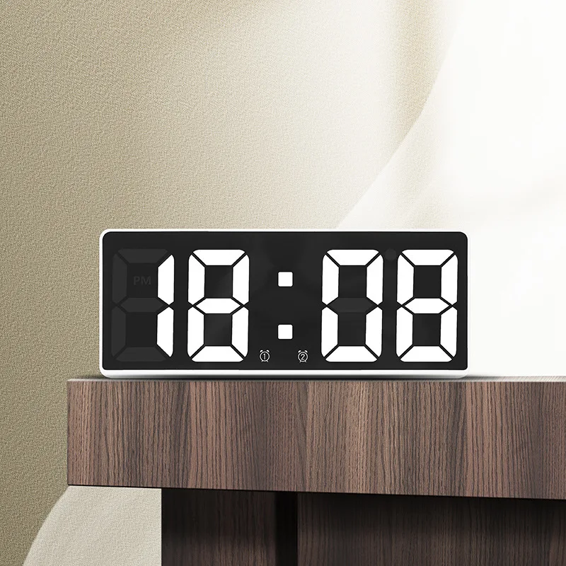 

LED Digital Alarm Clock Temperature Snooze Night Mode Desktop Table Clock 12/24H Anti-disturb Funtion Creative Digital Clocks