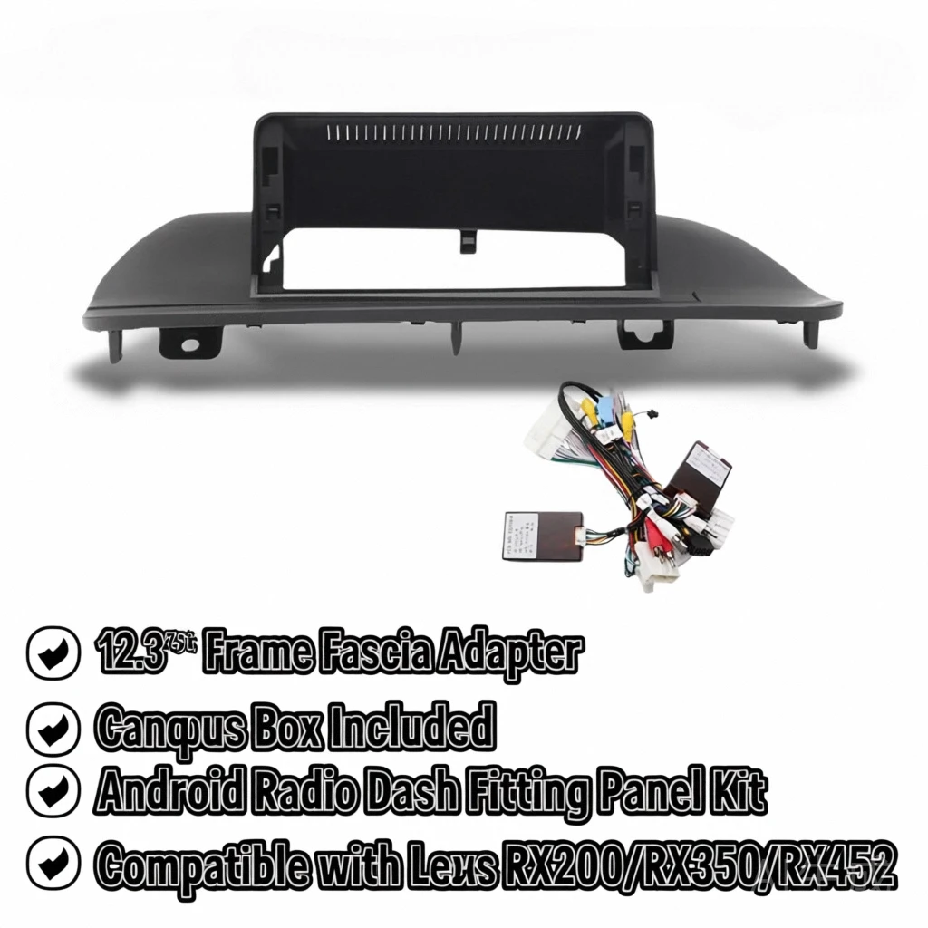 

For Lexus RX200 RX350 RX450 12.3 Inch 31.242cm Frame Fascia Adapter Canbus Box Android Radio Dash Fitting Panel Kit