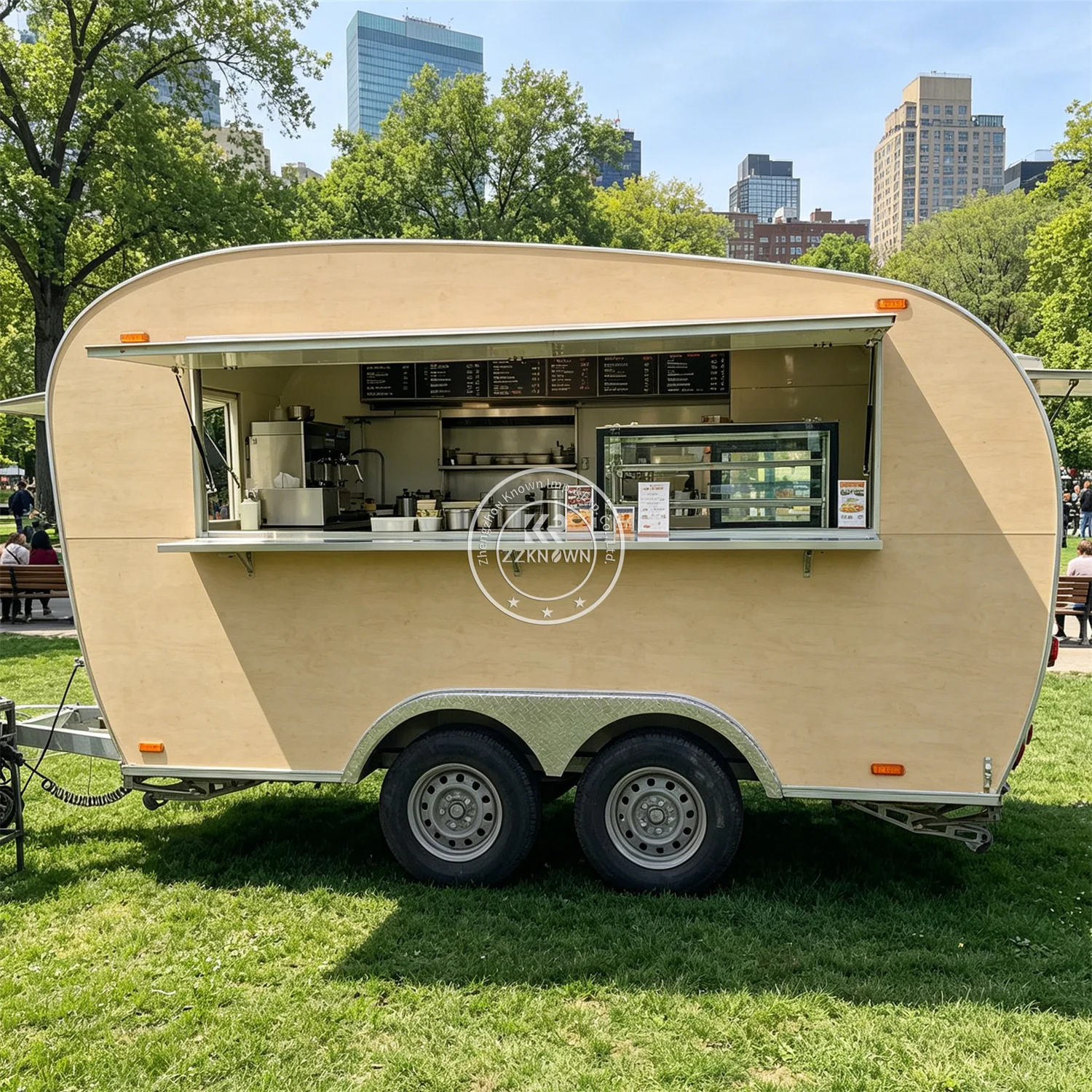 

DOT Approved Concession Pizza Food Trailer Street BBQ Hot Dog Coffee Ice Cream Cart Mobile Food Trucks With Full Kitchen