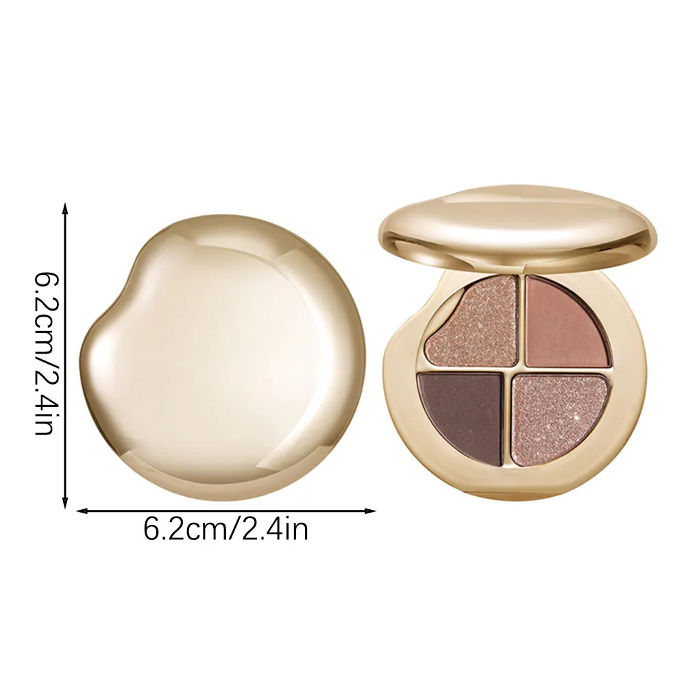 4 Color Eyeshadow Palettes Matte Glitter Highlighter Makeup Waterproof Long Lasting Eye Makeup Tool No Fading Daily Makeup