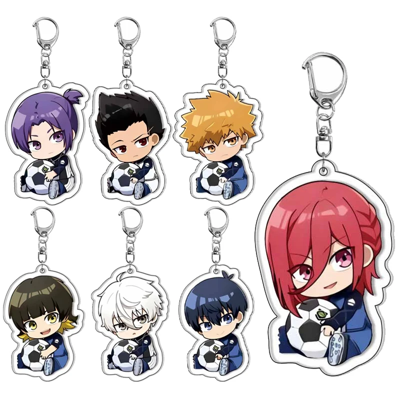 

Модный синий замок аниме Isagi Yoichi Bachira Meguru Kawaii мультфильм акриловый брелок для студентов ювелирные аксессуары очаровательные игрушки подарки