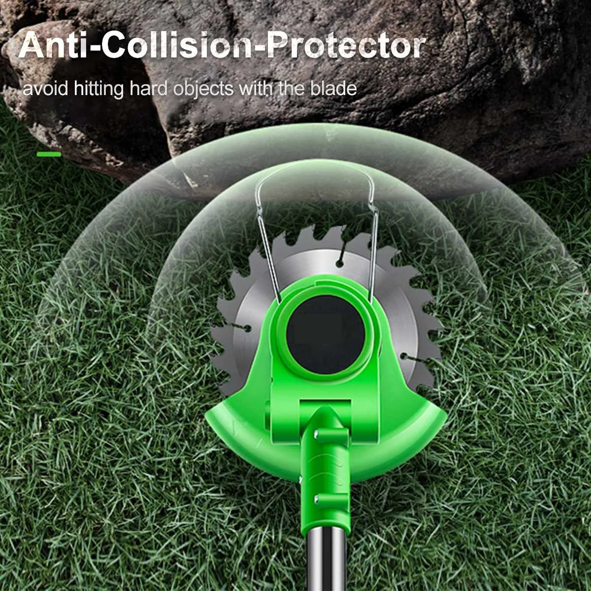 Elektrische Gras Trimmer Cordless Rasenmäher Hedge Einstellbare Kopf Winkel Teleskop Handheld Garten Power Beschneiden mit Batterie