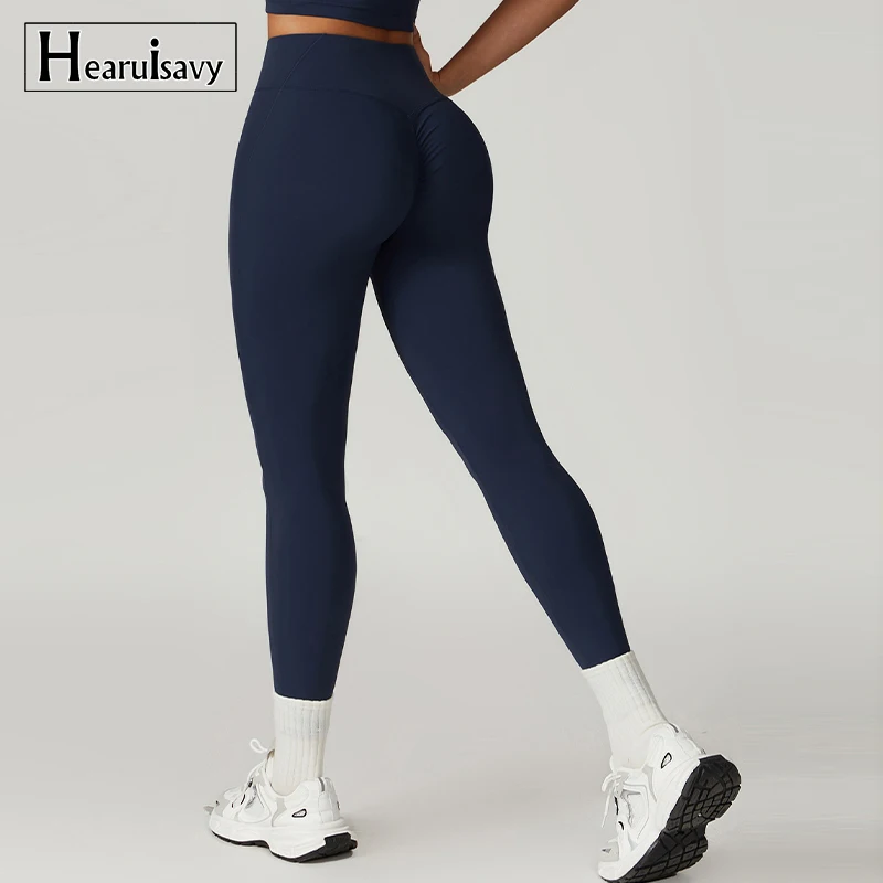 Hearuisavy Gym Pants Women Soft Scrunch Workout Tights Female Running High Waist Yoga Legging Push Up Sports Leggings Women