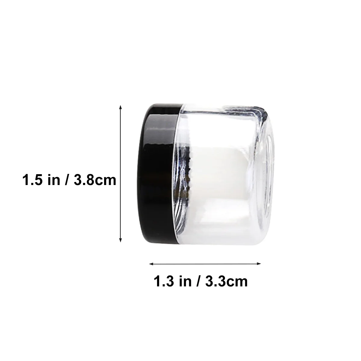 Frascos de muestreo transparentes, contenedores de almacenamiento de 10 15 y 20 gramos para sombras de ojos, cremas, bálsamo labial, loción, uso en viajes, 6 uds.