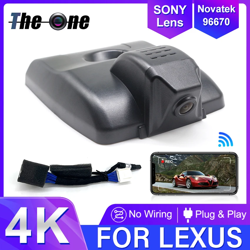 

New! 4K Dash Cam Car DVR Camera Wifi Video Recorder For Lexus ES ES330 ES250 ES350 ES300h ES300 ES200 ES260 F SPORT 2019~2025