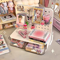 Caja de almacenamiento de tablero perforado de escritorio, estante de clasificación de papelería, escritorio, oficina, almacenamiento de cosméticos, portalápices, 1 Uds.