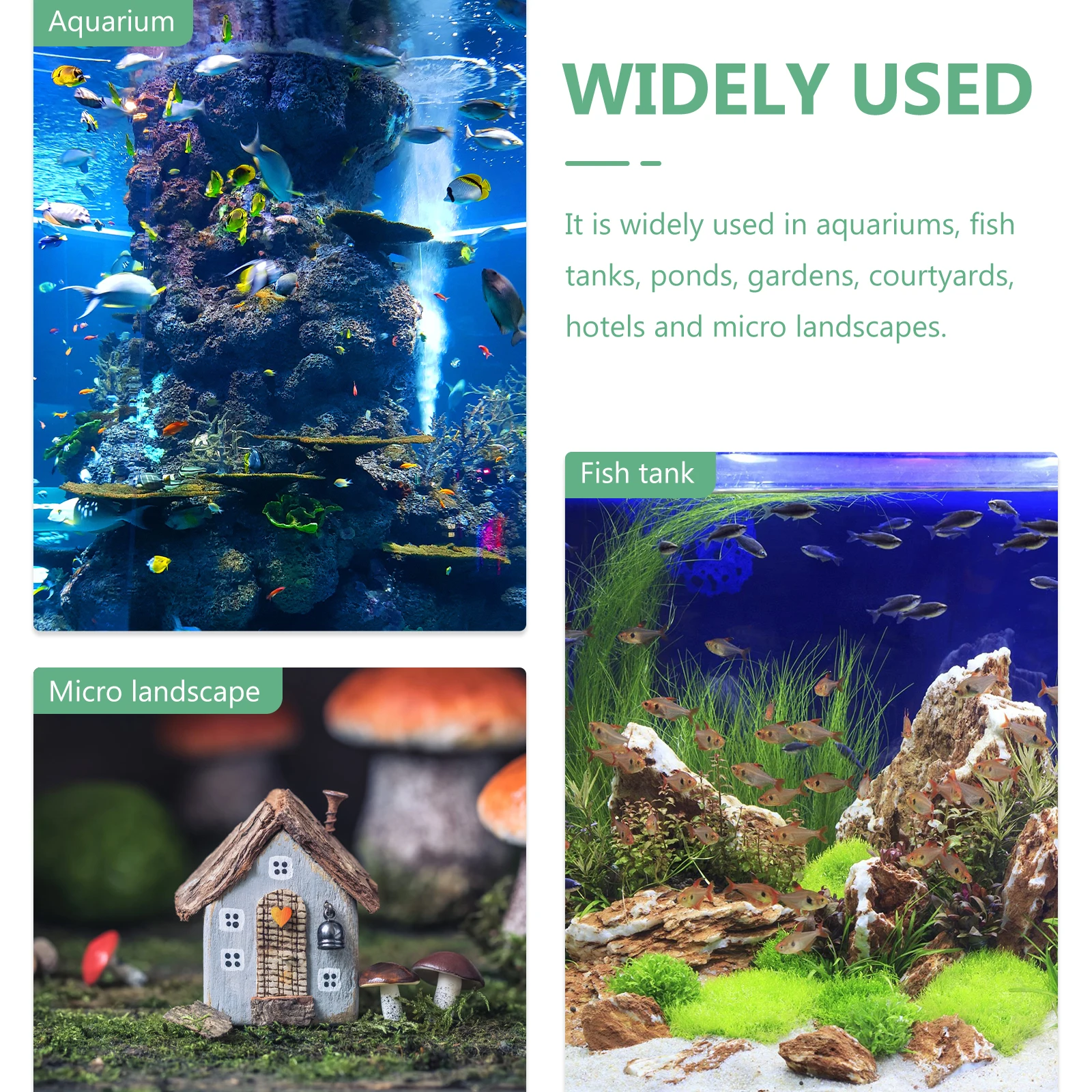 

7pcs Aquarium Artificial Plant Fake Water Grass Decoration Fish Tank Ornament Lightweight Non-Fading Realistic Aquatic Decor