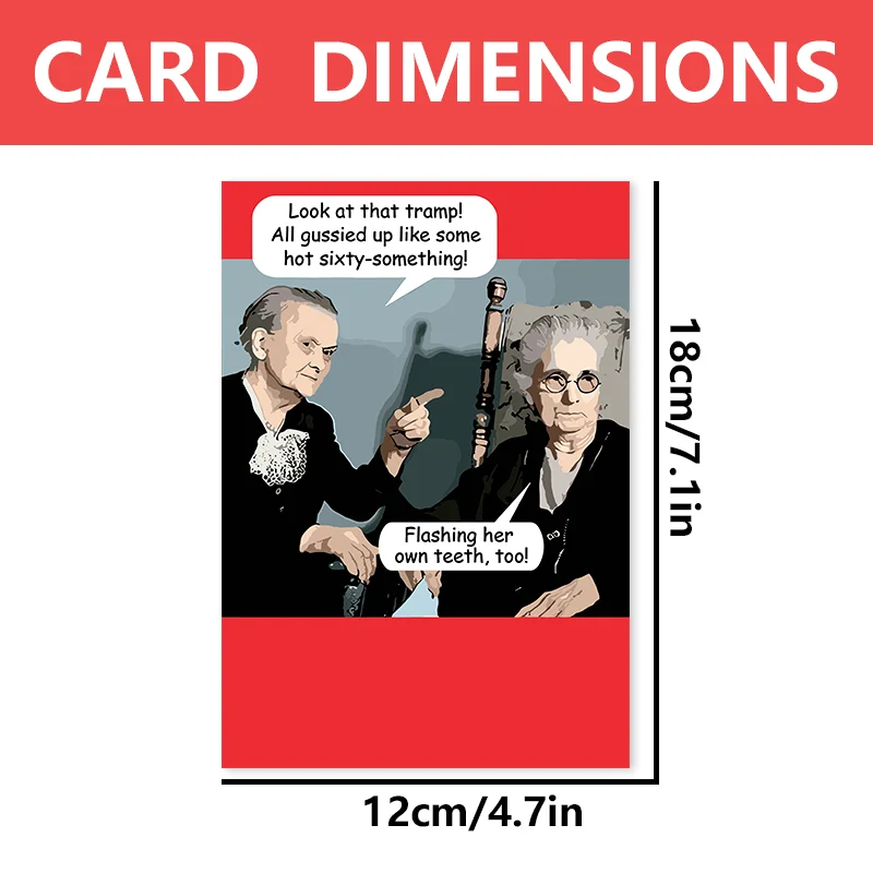 1 pc Creative and interesting greeting cards, birthday gifts for family and friends, conversation between two artists.