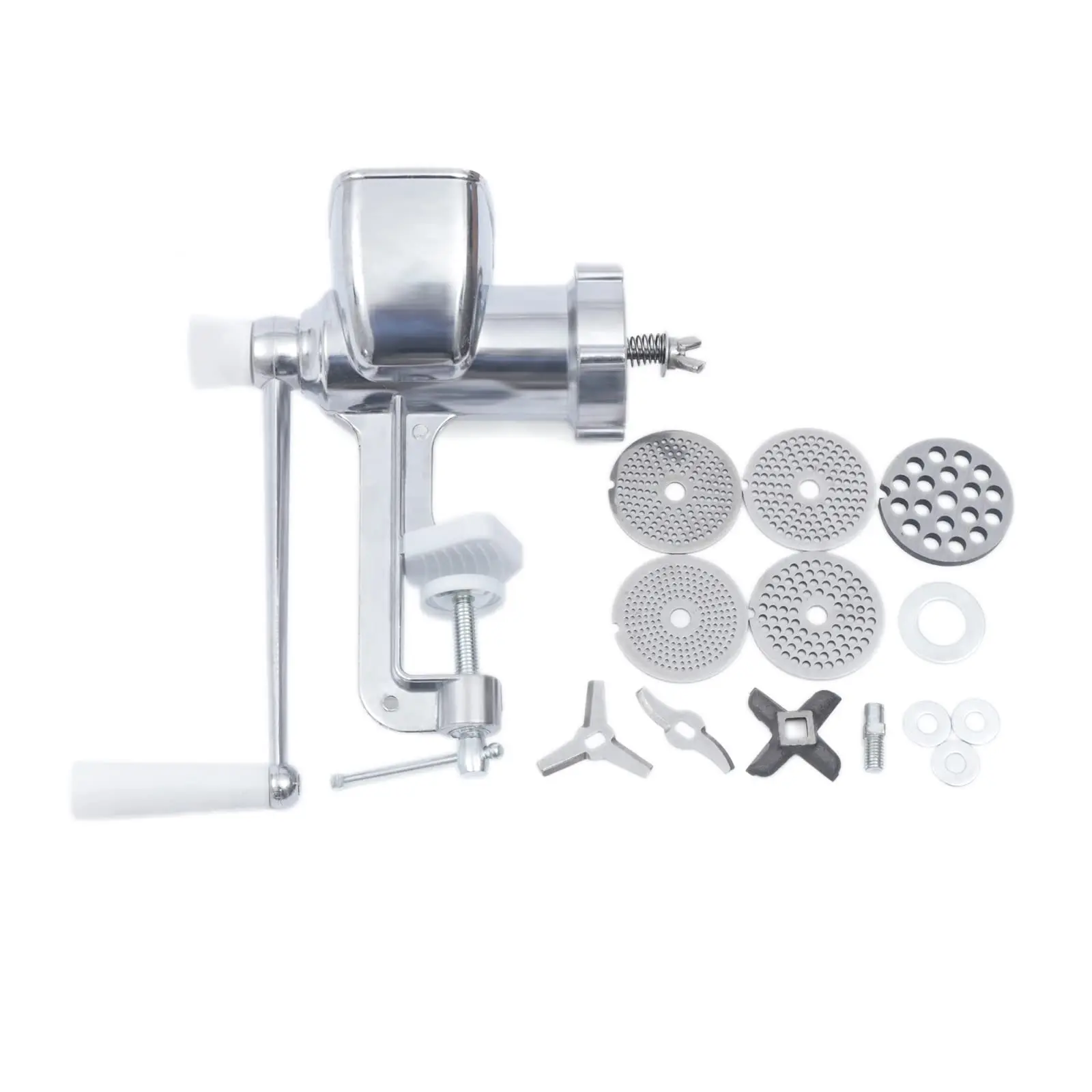 

Feed Pellet Machine, Portable Home Feed Pellet Mill Manual Birds Fishing Bait Food Maker with 1.5mm/2mm/2.5mm/3mm/8mm Molds Anim