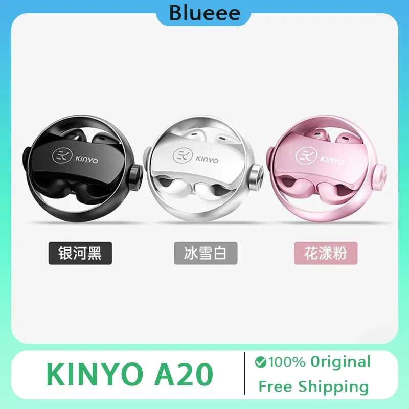 KINYO A20 Bluetooth Headset Wireless Headphones Ear Clip in-ear Dual-purpose Game Ultra Long-Life Big Power Super Sound Quality