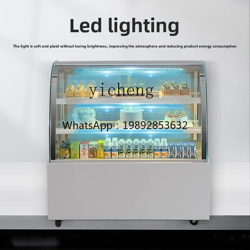 7 cake refrigerated display cabinet commercial air-cooled freezer cooked food west point mousse dessert fruit shop milk