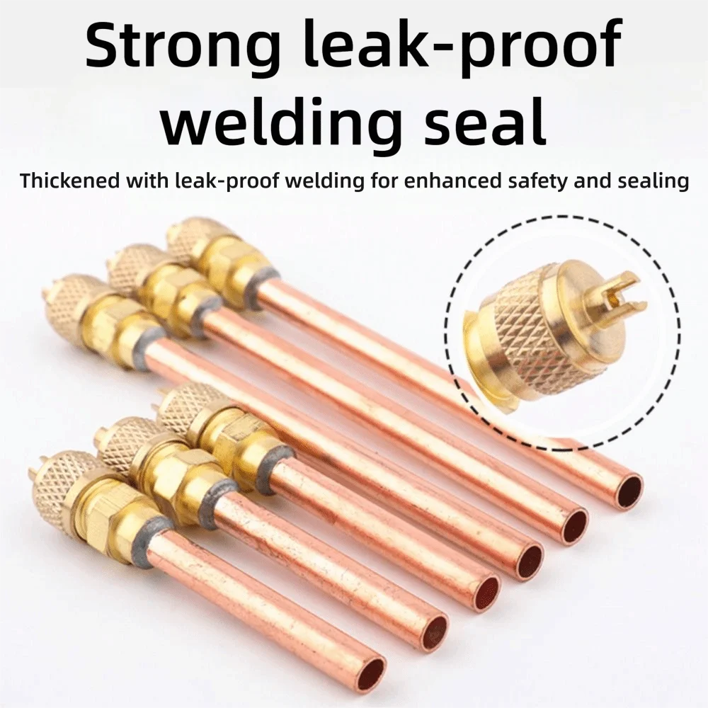 New 1/4'' Service Valve Thickness 0.6MM 63/120MM Access Valve AC Schrader Access Vacuum System Refrigerator Charging