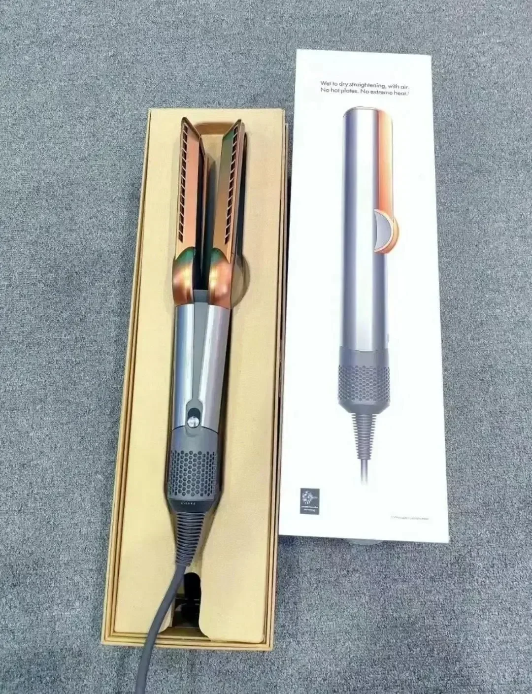 

HT01Hair Dryer Straightener, Wet and Dry Dual-Use Electric Hair Dryer Straightener, Portable Straightener Plate, New Year's Gift