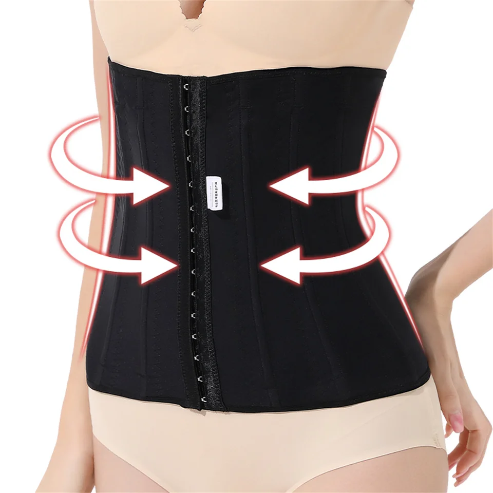 Original kolumbianisches Bauch- und Taillenformer für Frauen zur Gewichtsreduzierung, 3-reihiger Schnallenkorsett-Taillentrainer – Detail 3