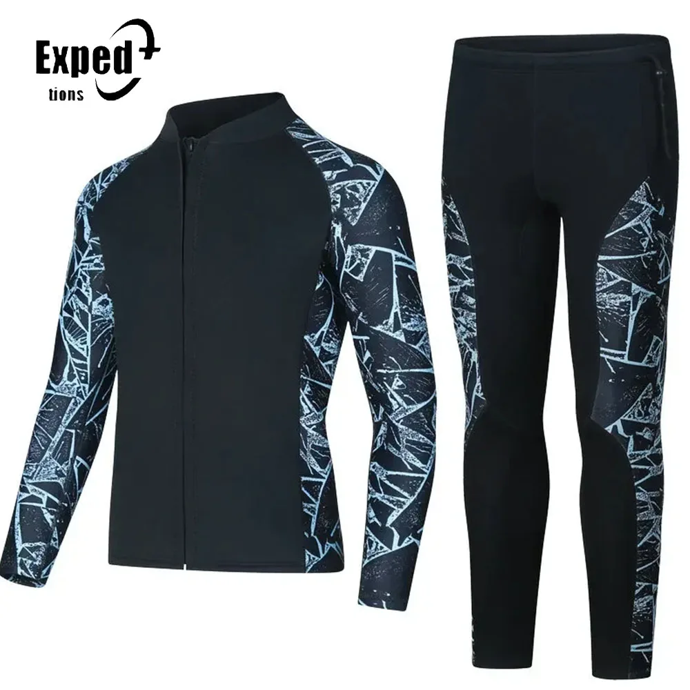 

3MM Surfing Spearfishing Jacket Pants Diving Suit Men Wetsuit Neoprene Underwater Kitesurf Surf Clothes Wet Suit