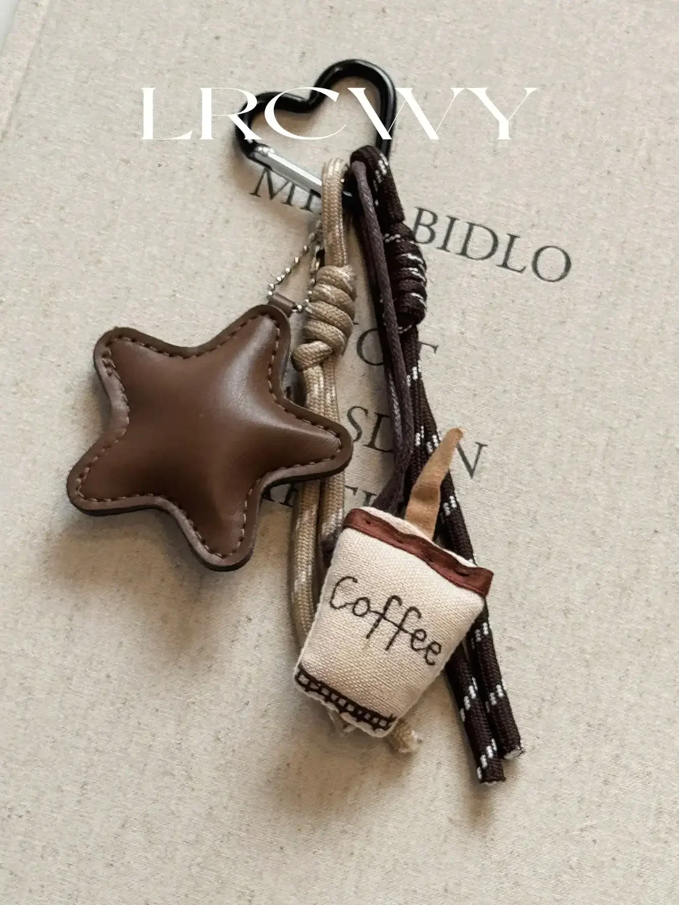 

Fashionable & Unique Coffee Star Knot Bag Charm/Pendant Kawaii Vacation Essentials Bag Accessories Accessories Charms For Bag Te