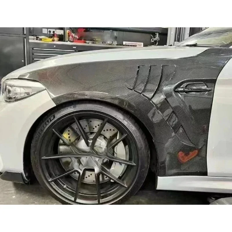 Robust Dry Carbon Fiber FRP Front Side Fender Vents Trim Cover For 2 Series F87 M2 M2C 2016‑2020 Auto Exterior Accessories