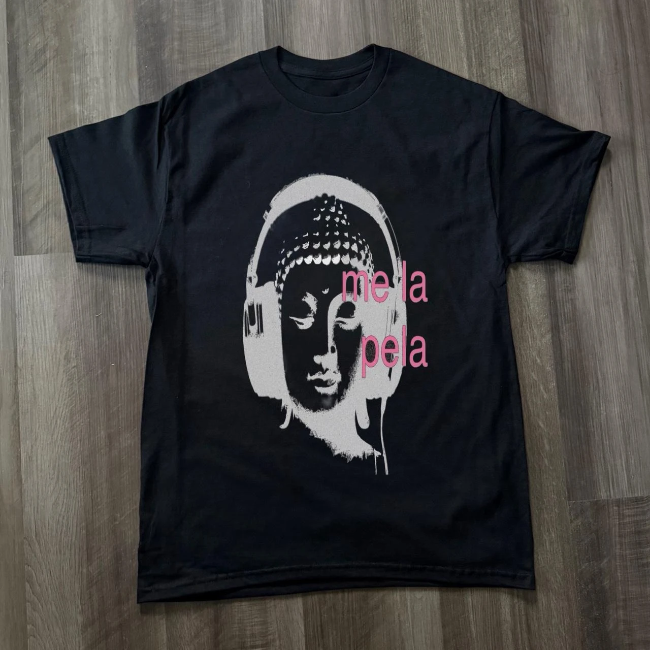 New Arrival: Buddha-Print T-Shirt, Millennium-Era Style, Harajuku Style, Y2K Rock-Grunge Style, Unisex, Retro Oversized T-Shirt