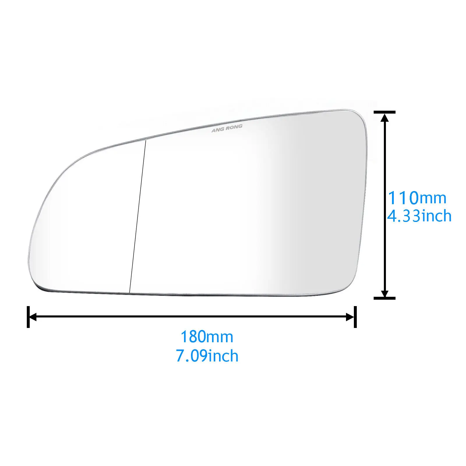 For Audi A4 B6 A6 4F A3 8P 01-08 Heated Wing Door Side Mirror Glass Convex Left