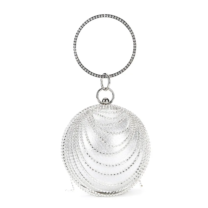 

Diamond-encrusted Dinner Pure Handmade Bag Banquet Bag Ladies Handbag Wallet Coin Purse Handbags Shoulder Wedding Dinner Bag