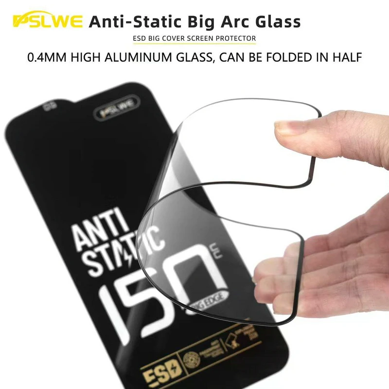 10 قطع آيفون 17 برو HD واقي شاشة زجاجي فولاذي LH2 مادة مقاومة للخدوش اليومية