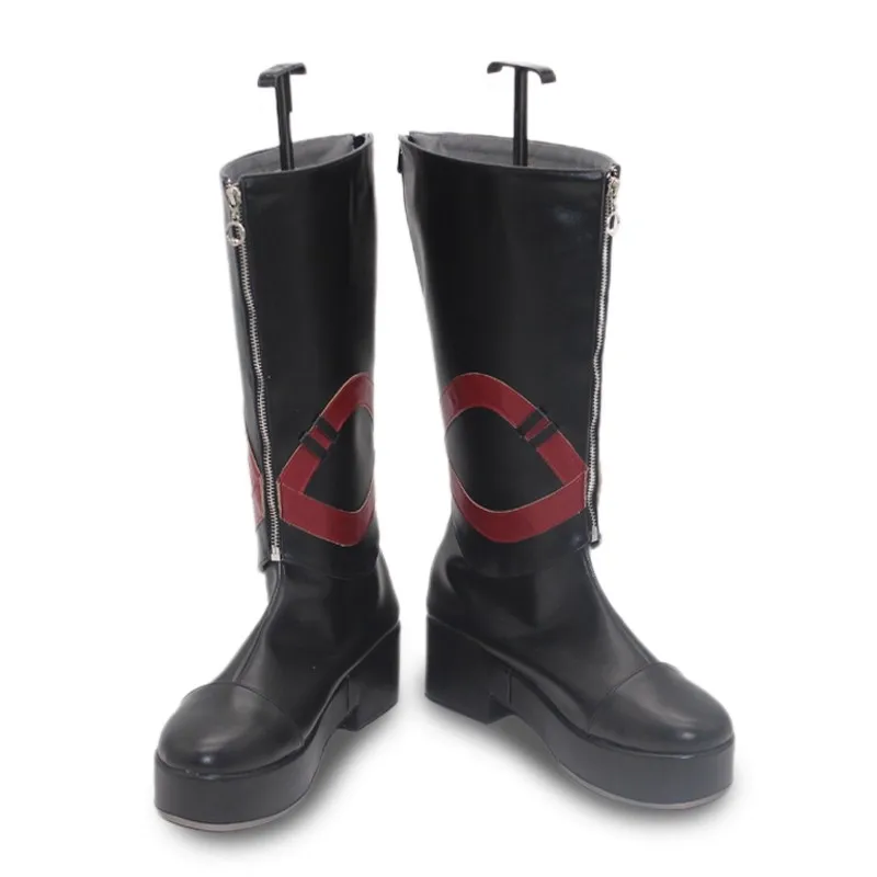 Game Pretty Derby Fenomeno Cosplay Schoenen Laarzen Super Creek Vrouwen Zwarte Laarzen Aangepaste Halloween Party Carnaval Rollenspel Schoen