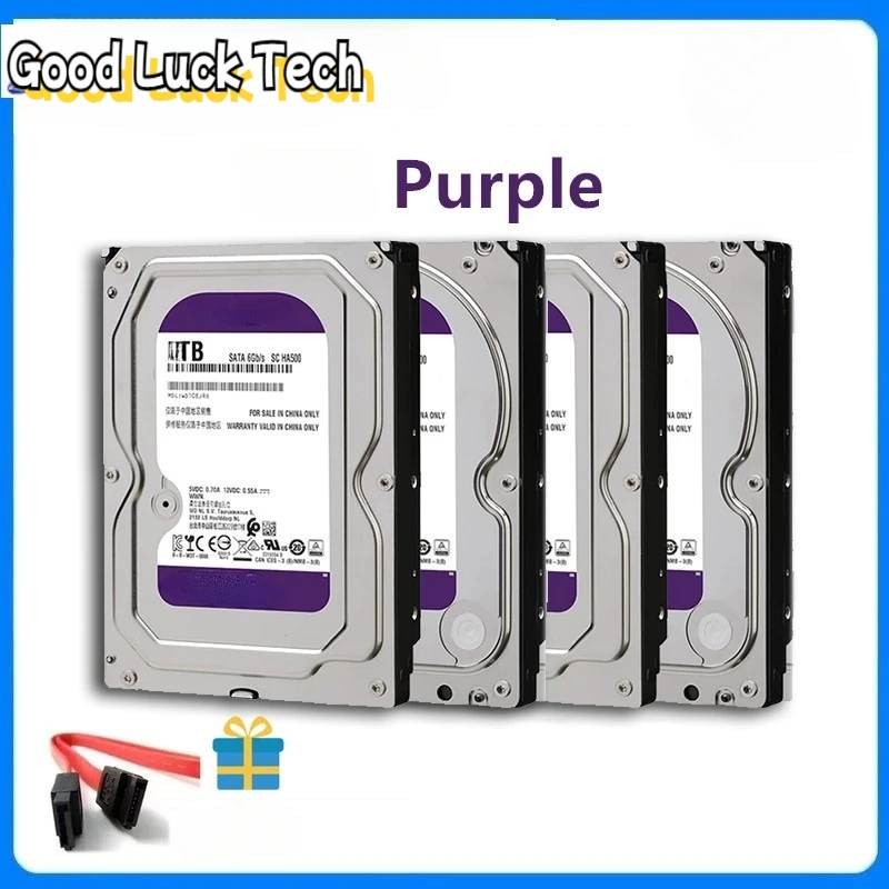 NEW W-D Purple  2TB  Hard Drive Disk SATA III 6.0Gb/s 64M 3.5" HD Harddisk Surveillance HDD