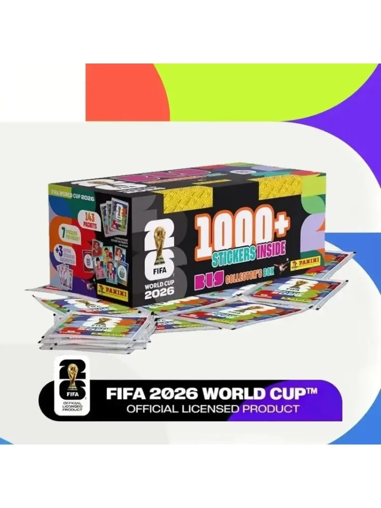 2026 – Oficjalna kolekcja naklejek FIFA do Mistrzostw Świata 2026, w kompletnym, nieotwartym opakowaniu, kolekcjonerskie karty piłkarskie – sprzedaż hurtowa. — 2