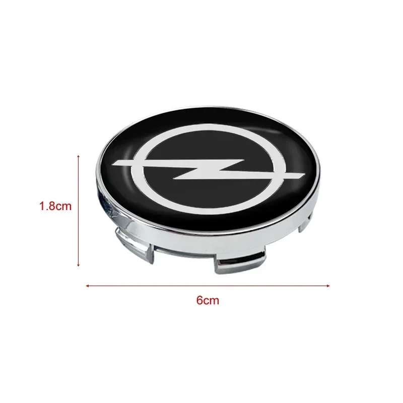 4pcs 60mm Car Wheel Center Hub Cap Rim Cover Emblem Sticker For Opel Corsa Astra Insignia Vectra Zafira Meriva Mokka Grandland
