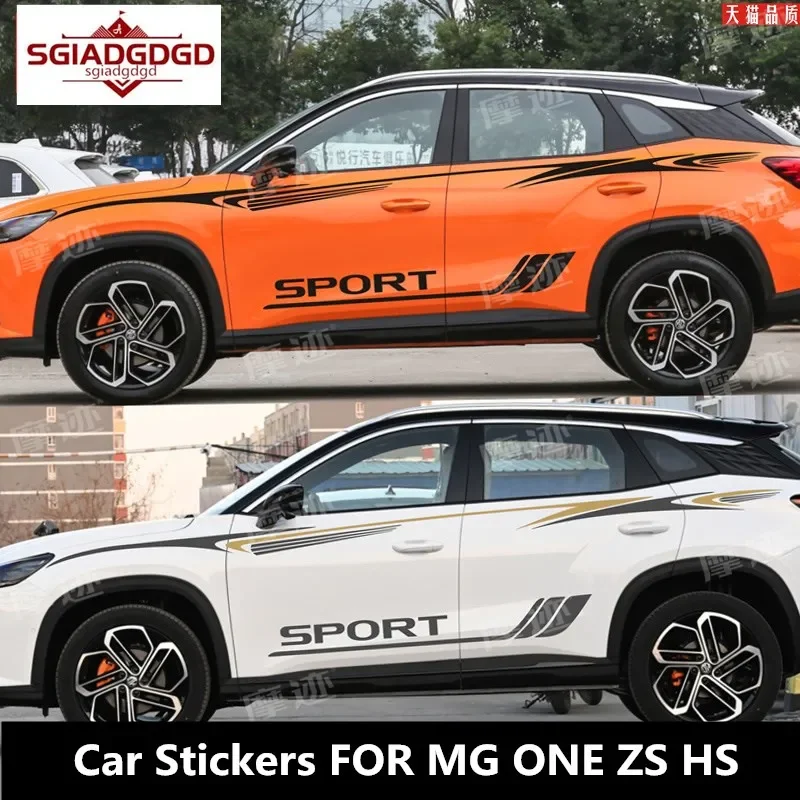 

Новые автомобильные наклейки на заказ для MG ZS HS, украшение для внешнего вида кузова, персонализированная модная спортивная литая виниловая наклейка на заказ