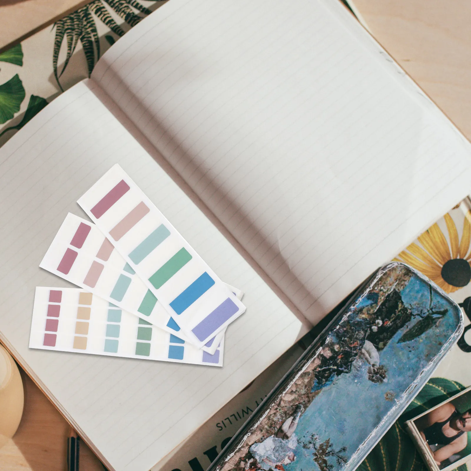 

3Packs Fluorescent Sticky Memo Pads Portable Small Size Bright for Office Student Self Adhesive Sticky Notepads