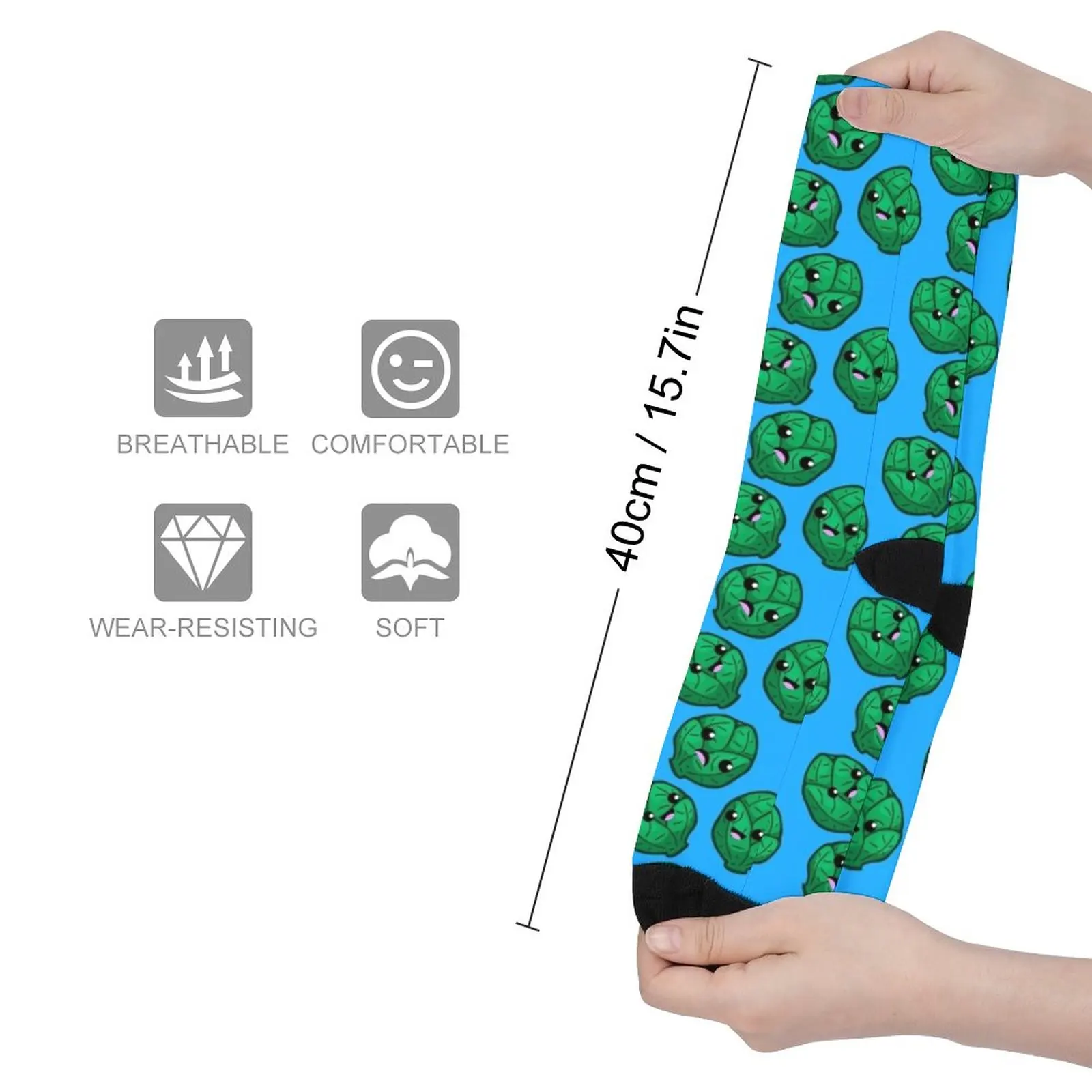 Kawaii Brussel Sprouts Socks winter socks men Women's compression socks