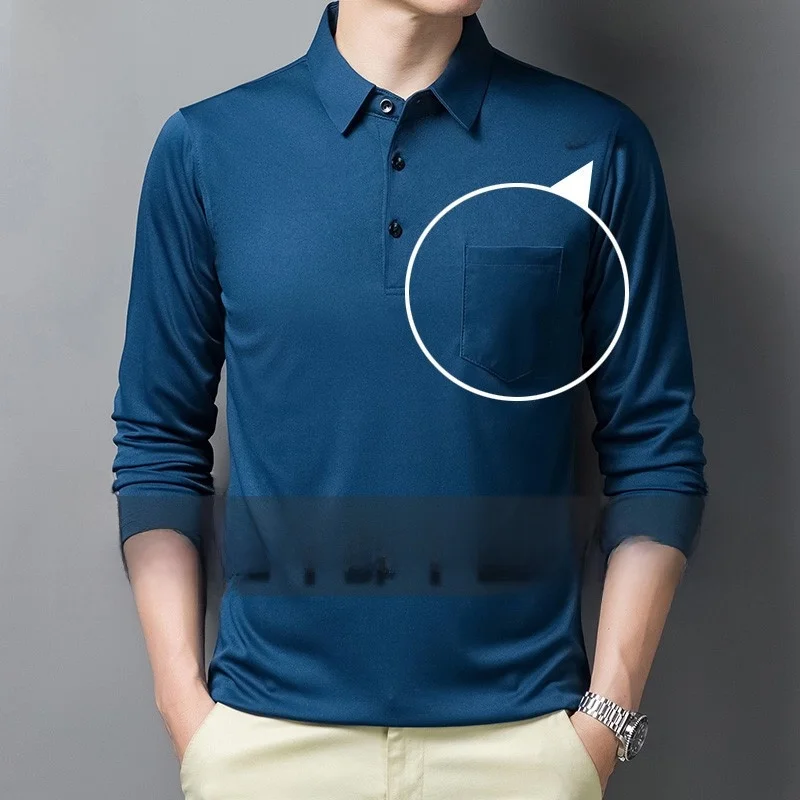 

Мужская хлопковая футболка с длинным рукавом свободного кроя из чистого хлопка для повседневной носки, весна-осень, цветная