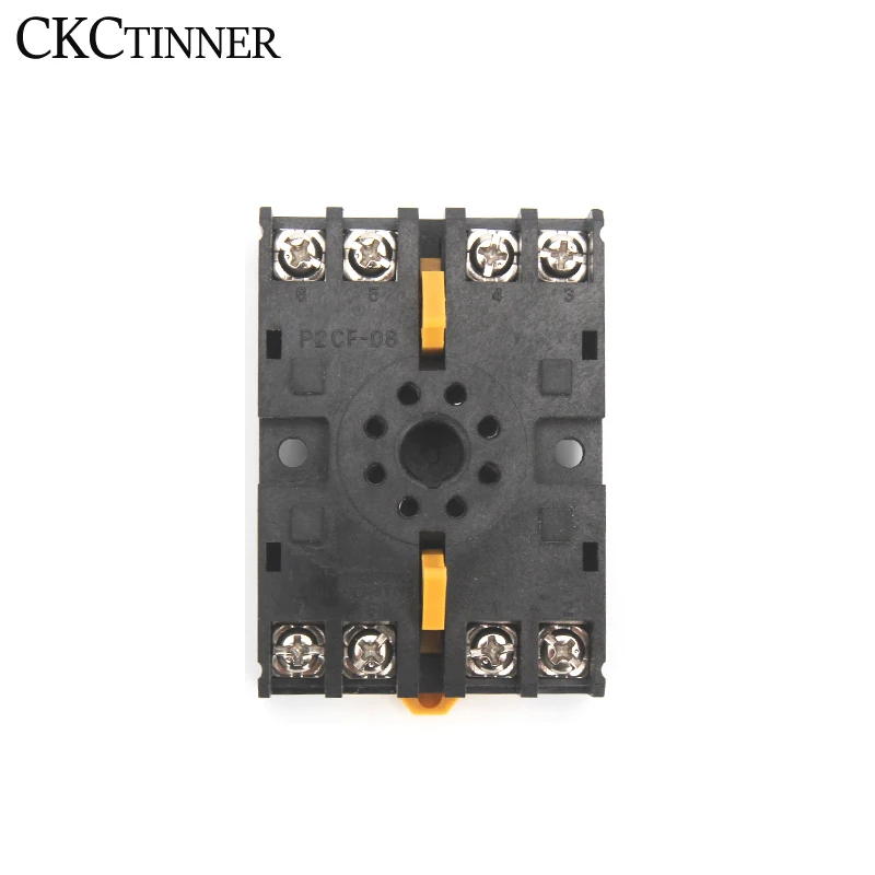 1 قطعة التتابع المقبس قاعدة P2CF-08 8pin ل DH48S ST3P AH3-3 MK2P JTX-2C H3CR السكك الحديدية تصاعد