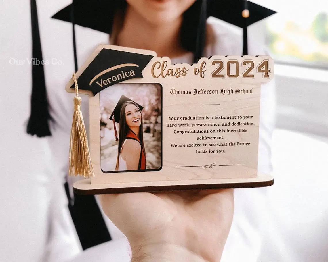 2024 Graduation Gift Money Holder Frame | Custom Graduation Gift Message, Handmade gift, Custom Graduation Gifts, Gift for Her,