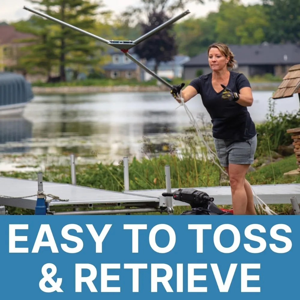 

Lake Weed Cutter, Compact Aquatic Pond Plant Cutting Tool,Sharp Razor Blades Shear Cattail, Reed,Phragmites Lilly & Chara Algae