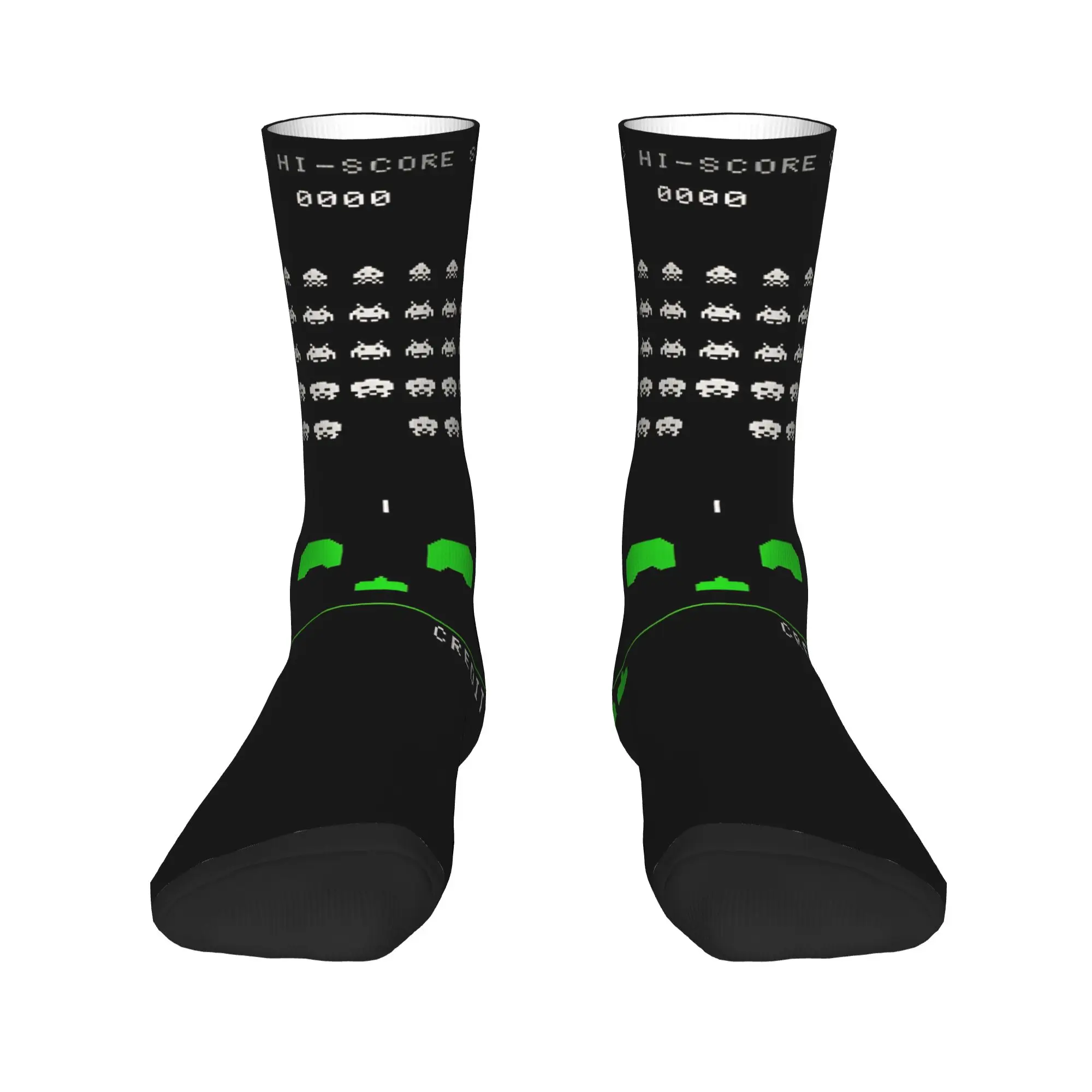 Space Invaders Lightweight  Stockings  Gothic Socks Adults Men Medium Soft Socks Autumn Skateboard Custom Anti-Slip Socks Gift