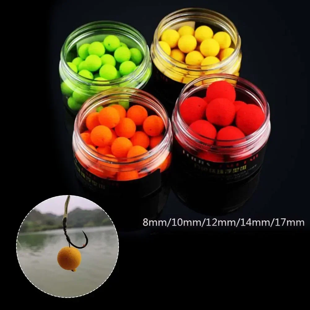 30pcs Carp Fishing  EVA  Flavor Mainline Ball Baits Pop Ups Boilies Beads Floating  Multi-flavor Lures Bait Fishing Accessories