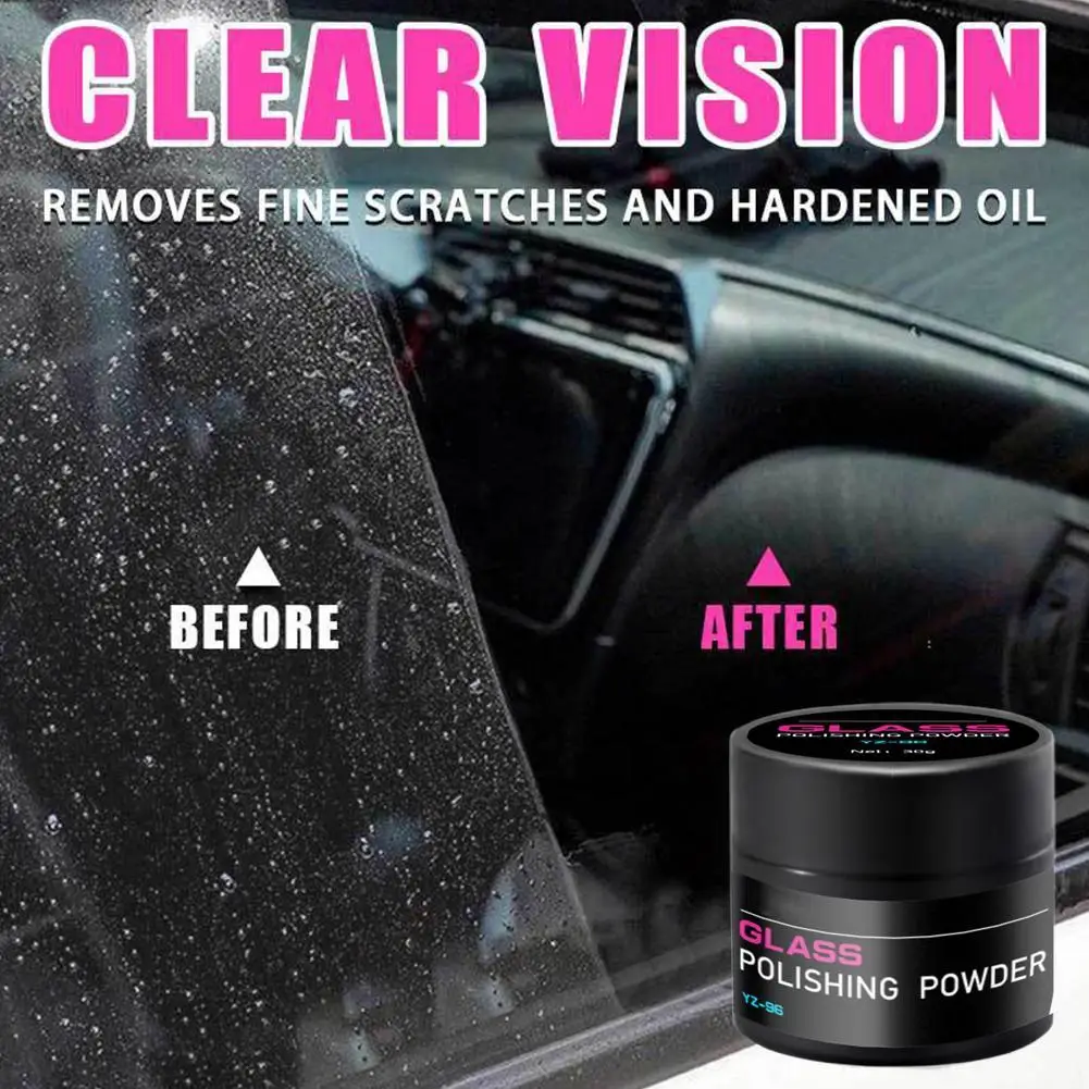 30g Glass Polishing Cerium Oxide Powder Car Window Polish Mirrors Powder Powder Glass Remove Composite Rare Repair